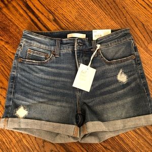 New with tags Lauren Conrad Mid Rise Jean Shorts
